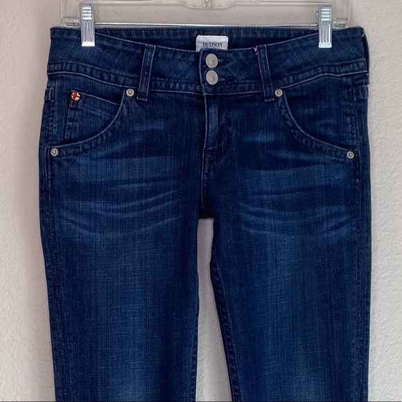 HUDSON JEANS Signature Flap Pocket Bootcut Jeans Denim Size 26 Long - Picture 3 of 15